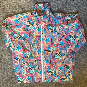 Vintage Petite Talbots Tropical Windbreaker